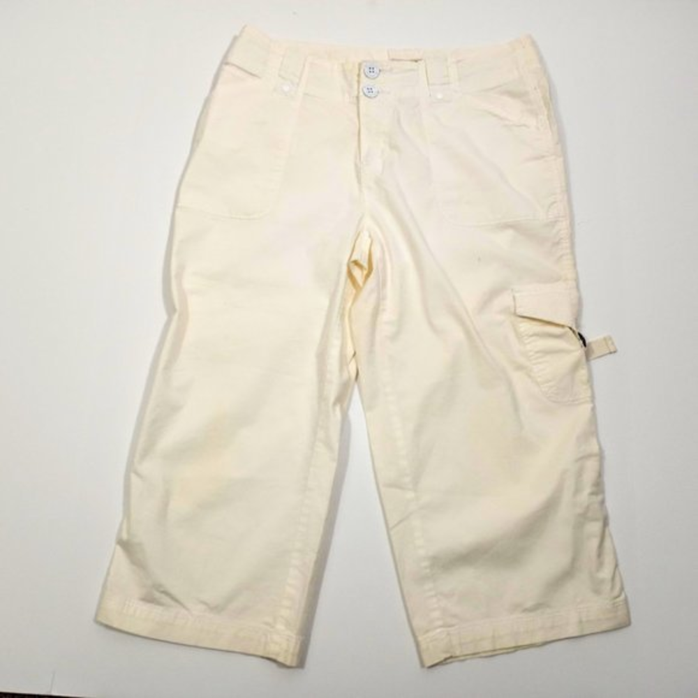 Vintage St. John's‎ Bay Capri Pants Cream Color Size 10 Petite  D63